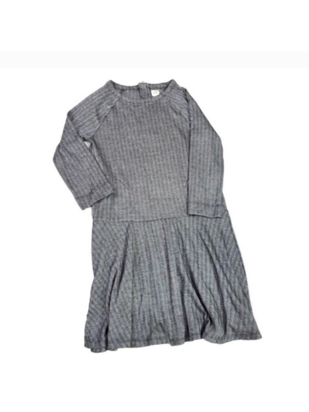 3/ $15 Kids Gap Gray Drop Waist Pleated long-sleeved dress